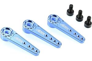 Apex RC Products Blue 25T for Futaba/Savox Aluminum Servo Horn - 3 Pack #8027