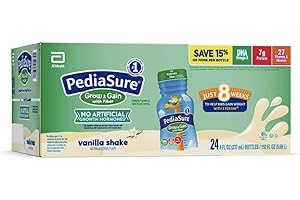 Pediasure 1.5 Cal Complete Balanced Nutrition, Vanilla with Fiber - 8 Ounce, 1 case of 24