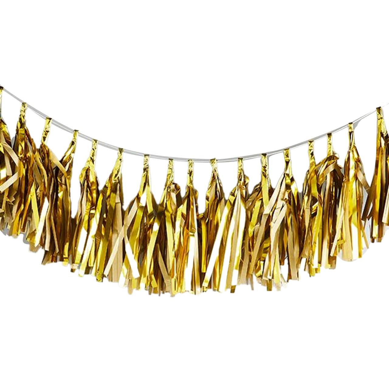CLUB GREEN Gold Tassel Garland, 29.5 x 1 x 19 cm