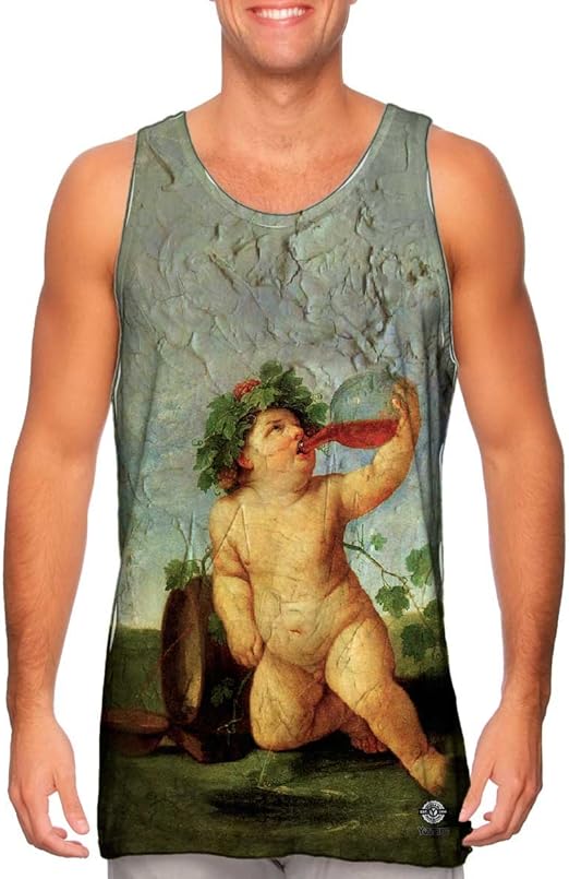 Yizzam Guido Reni Drinking Bacchus (1623) Tshirt Mens