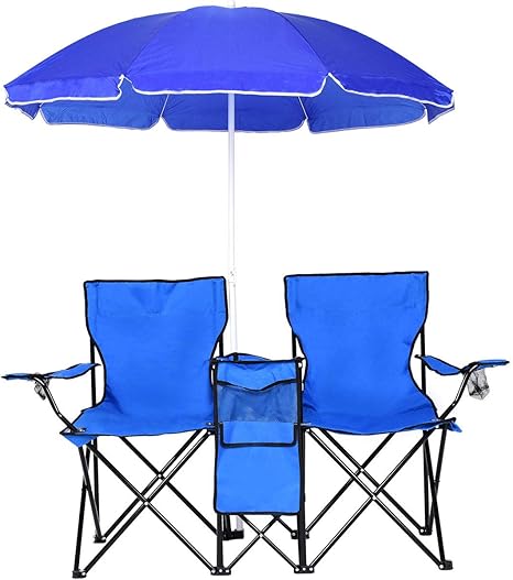 chair with built in umbrella