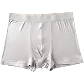 FEELITS Mens 100% Mulberry Silk Boxer Briefs - Lightweight Summer Underwear | Hypoallergenic, pH Balanced, Ultra Smooth &amp; Breathable, Satin-Like Lustrous Sheen, Moisture-Wicking, Amino Acid-Rich
