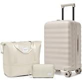 TRIPLAYER Carry On Luggage Set 3 Piece, Carry-on Suitcase With Wheels | 22x14x9 Airline Approved, PC Hardside Material, TSA L