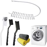 Front Load Washer Cleaning Brush Kit, 5-in-1 Drum & Door Gasket Crevice Brushes with Microfiber Cloth, Washer Cleaner Kit, Od