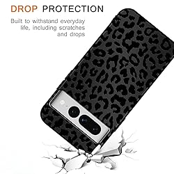 lioscre Cute Cheetah Print Phone Case for Google