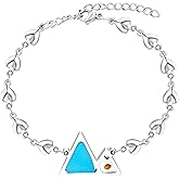 Mustard Seed Stainless Steel Heart Charm Link Bracelet for Women, Religious Bracelets Christian Blessing Encouragement Jewelry for Christmas