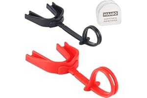 HIAARO 2-Pack Sports Mouthguard with Straps and Case, Adult & Youth Mouth Guard, for Football, Hockey, Boxing, MMA, Basketball