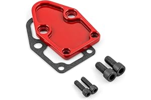 Speedmaster PCE140.1001.02 Compatible with Chevy SBC 350 Fuel Pump Block-Off Plate Red