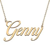 HUAN XUN Customized Custom Simple Any Name Necklace
