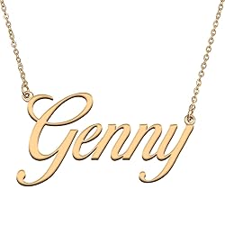 HUAN XUN Customized Custom Simple Any Name Necklace