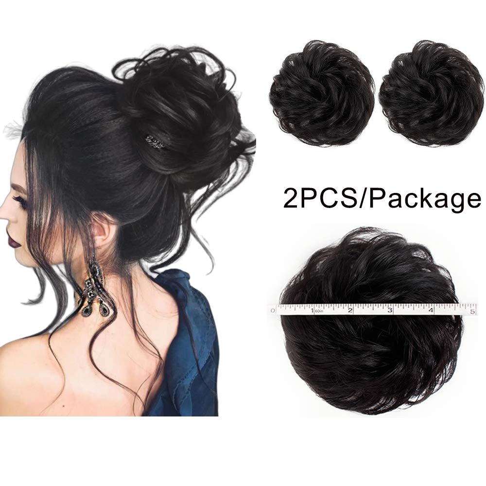 Amazon Com Aisi Queens 100 Human Hair Bun Extensions 2pcs Curly