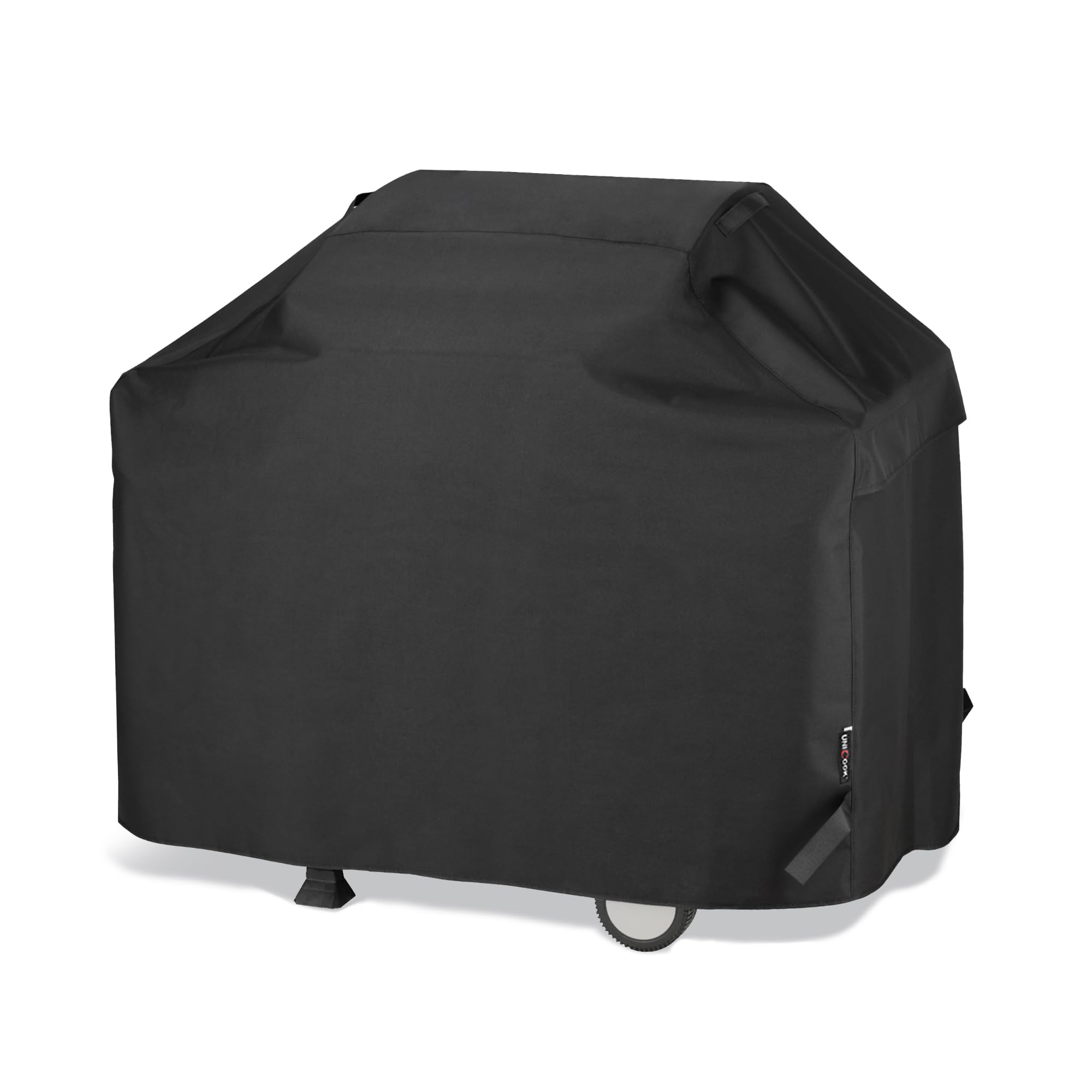 Unicook Barbecue Cover, Waterproof Heavy Duty Outdoor Gas Grill BBQ Cover with Air Vent, Fade and UV Resistant Oxford Fabric, Windproof, Fits Weber, Char Broil Barbecues etc (50 inch/127cm, Black)