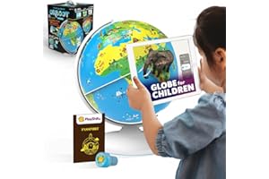 PlayShifu Globe for Children – Orboot Earth: Interactive Kids Globe with 1000+ Facts on Animals, Places & Monuments | Tech-Po