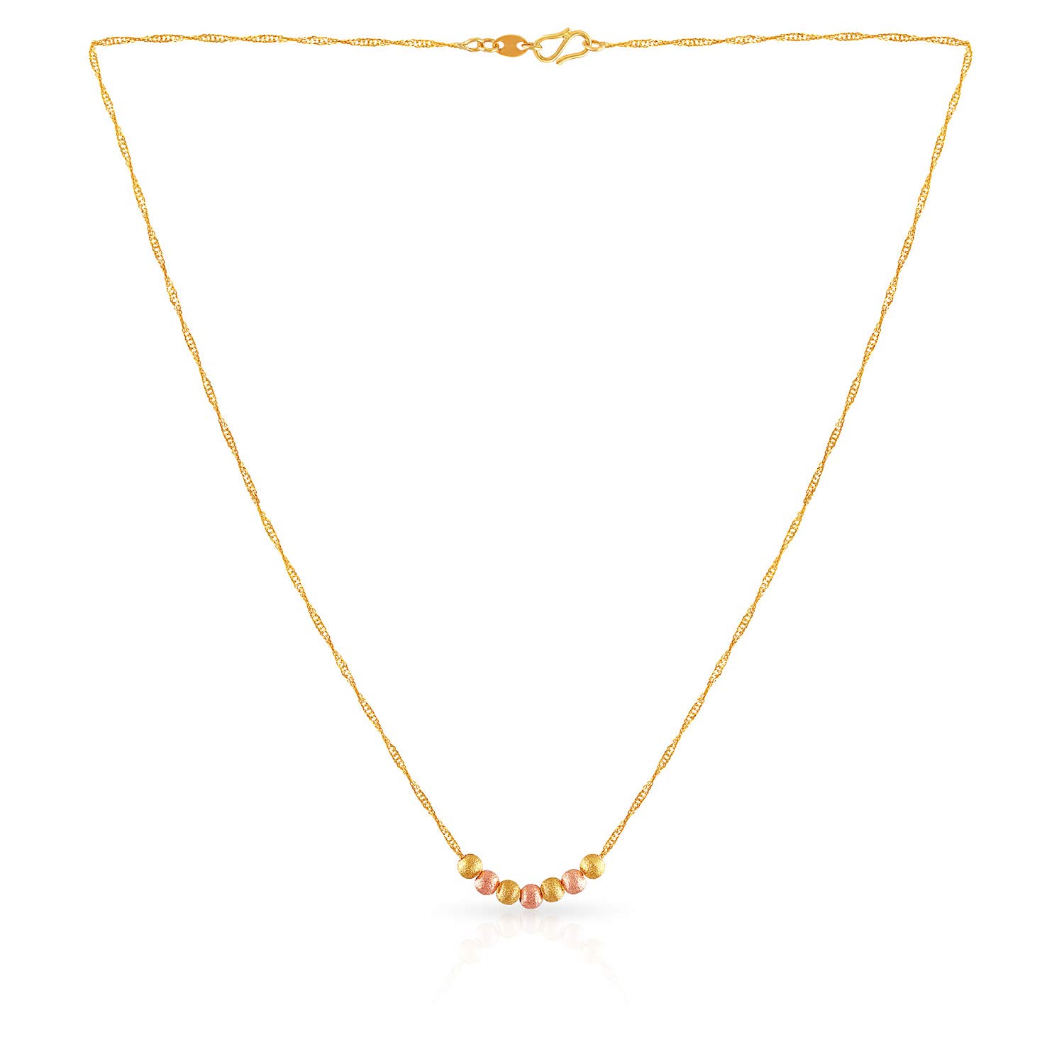 Buy Malabar Gold & Diamonds 22k (916) Yellow Gold Necklace for Women at