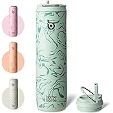 BOTTLE BOTTLE Insulated Water Bottle 24oz with Straw Lid and Handle for Sports Travel Gym Stainless Steel Water Bottles Double-Wall Vacuum Metal Leak Proof BPA-Free