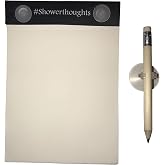 HealPT Waterproof Shower Notepad with Pencil - Shower Notebook with Waterproof Paper