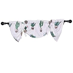 Molaxhome Valances for Windows 52x18 inch, Tie Up