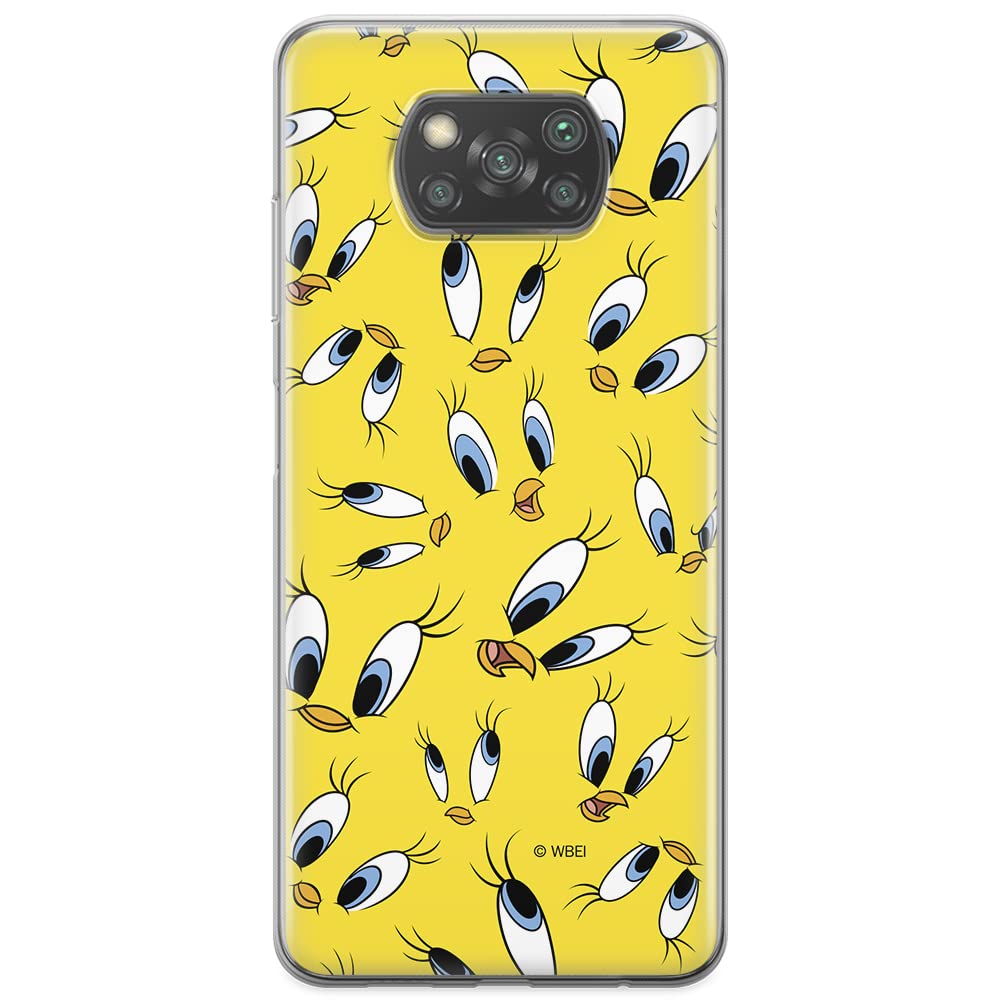 ERT GROUP mobile phone case for Xiaomi POCOPHONE X3 original and officially Licensed Looney Tunes pattern Tweety 006 optimally adapted to the shape of the mobile phone, case made of TPU