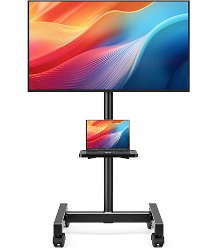 Amazon.com: Mobile TV Cart for 23-60 Inch LCD LED OLED Flat Curved