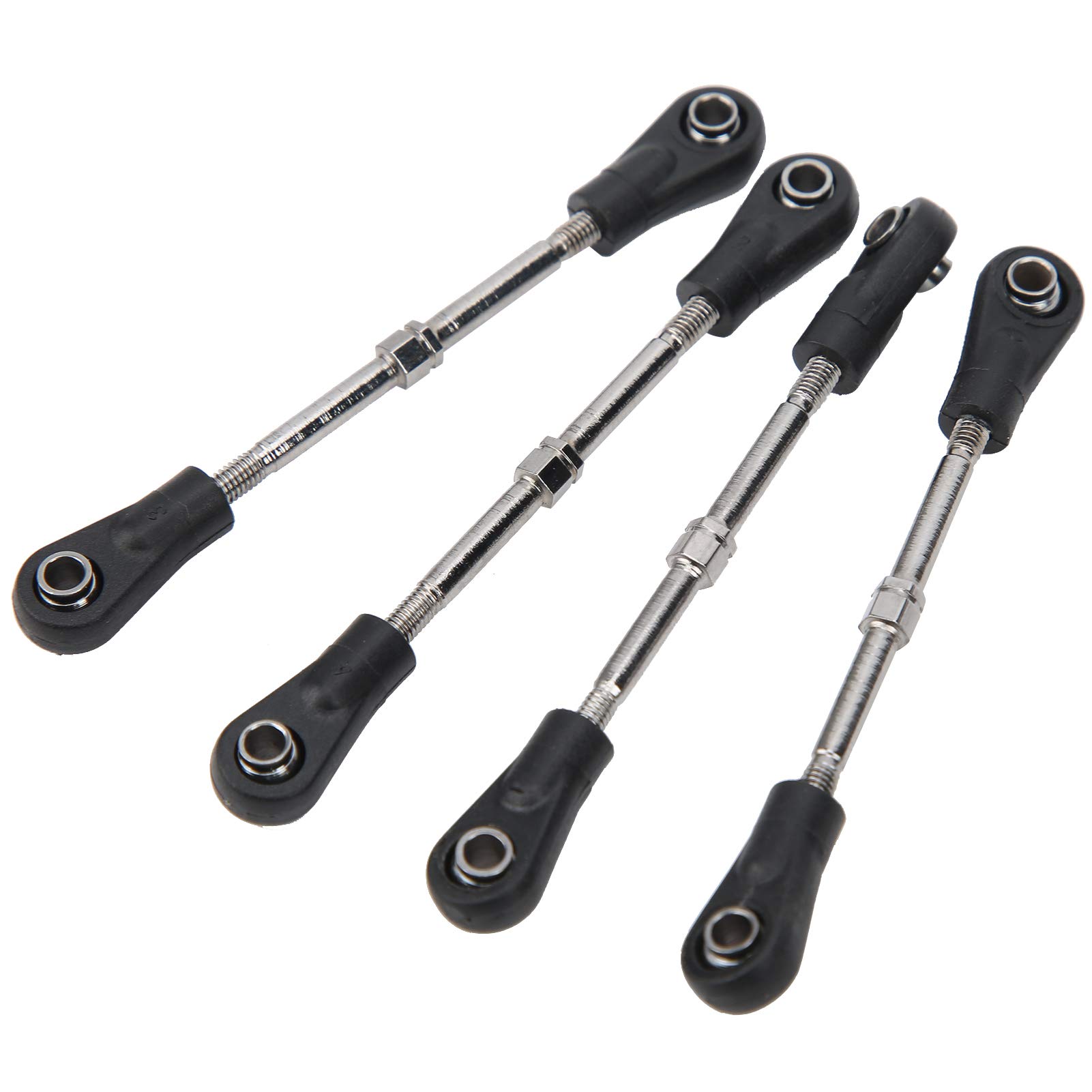 VGEBY RC Steering Rod, 4PCS RC Car Steering Tie Rod Adjustable Rear Upper Linkage Rod for 1/10 RC Off‑Road Car, VGEBYEDOZSUBQ3C
