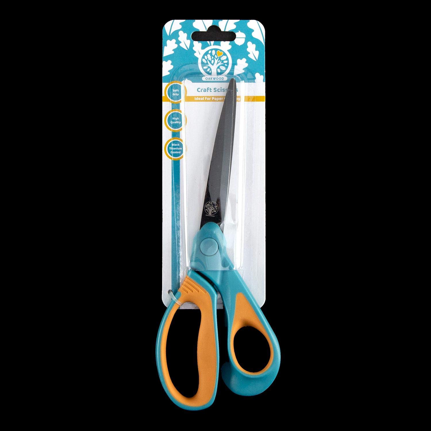Oakwood Archer 21cm Titanium Coated Craft Scissor, Blue, One