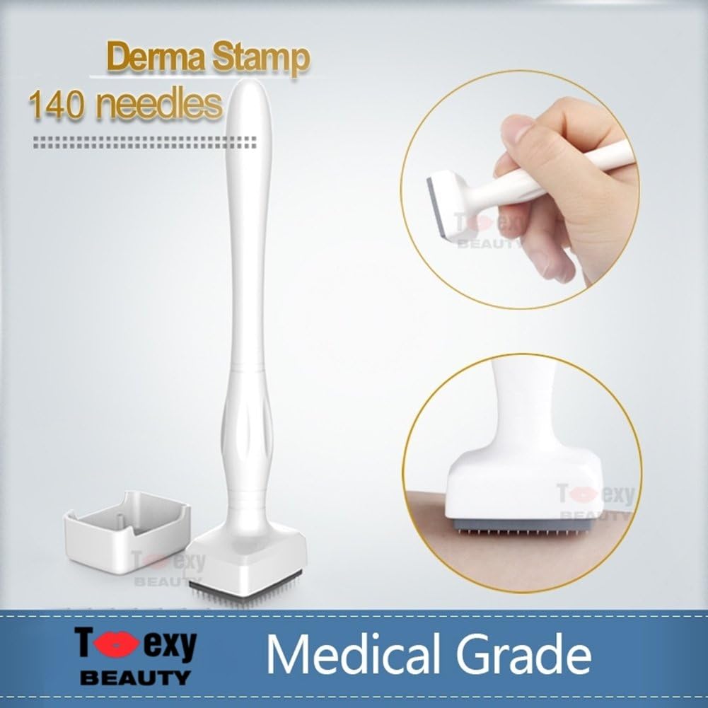 Toexy Beauty Facial & Body Beauty Device 140 Tips Derma Stamp Pen for Skin Rejuvenation (1.5mm)