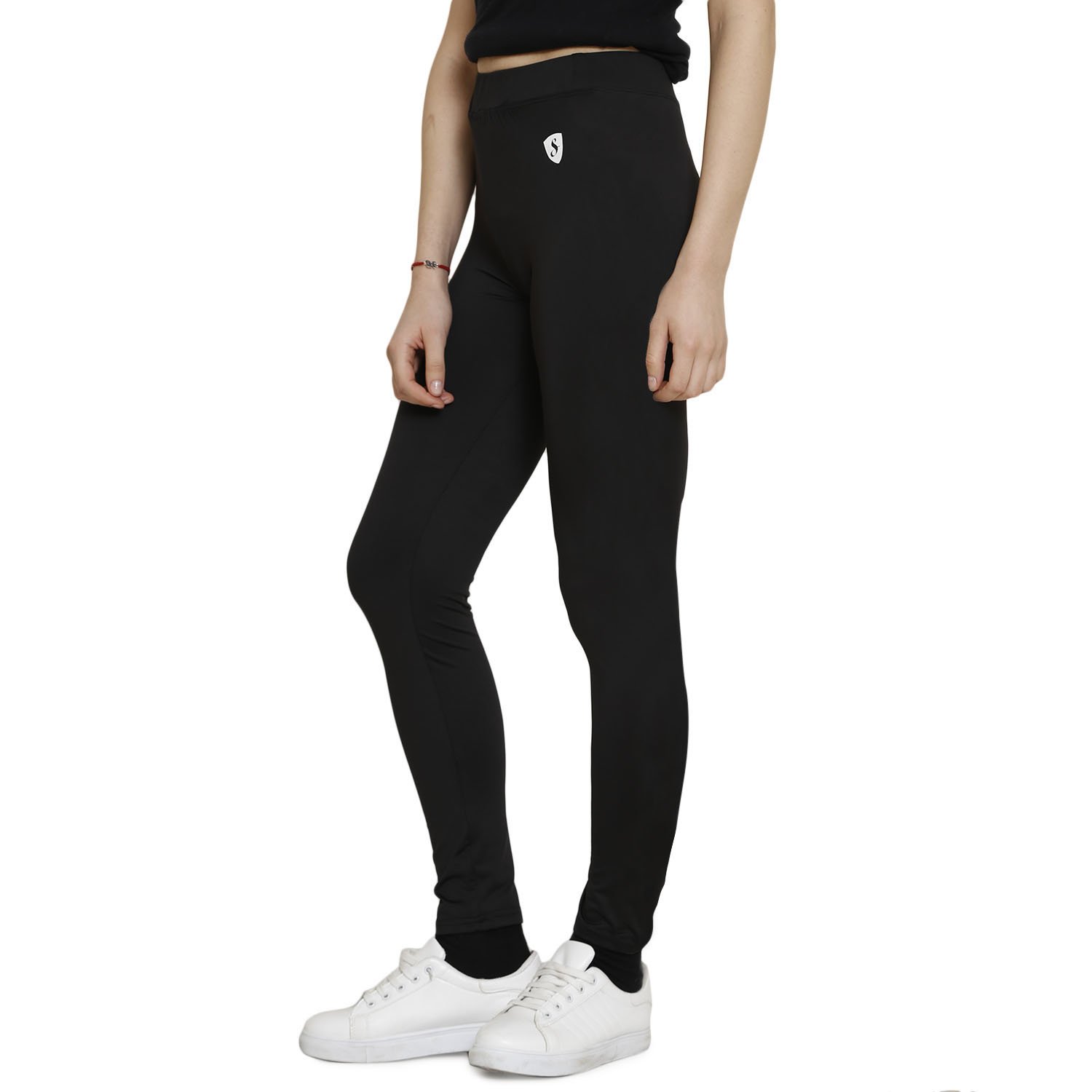 indian blu sportswear/casual girls tights dryfit polyster