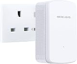 MERCUSYS ME10 N300 WiFi Extender UK Plug One-Touch Setup Ethernet Port view 3