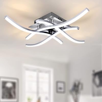 TYCOLIT LED Ceiling Light 24W 2400 Lumen 6500K Curved 4 LED Boards