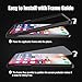 iPhone X Screen Protectors [Case Friendly] [2-Pack], ALCLAP iPhone X 0.25mm Clear Tempered Glass Screen Protector 3D Touch Film with Easy Installation Guide Frame, Work with iPhone X/10 Cases
