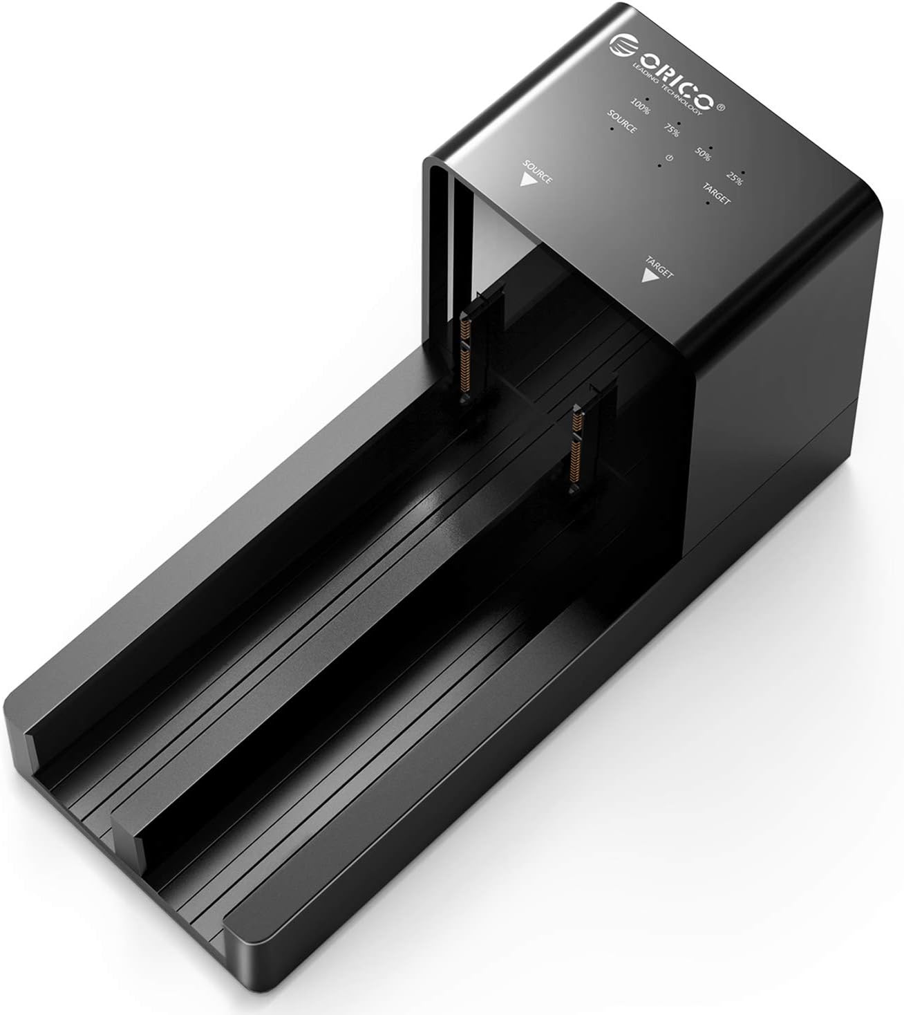 ORICO USB 3.0 to SATA Dual Bay External Hard Drive Docking Station Enclosure for 2.5 or 3.5 in HDD SSD with Offline Clone/Duplicator Function [ 20TB Support ]: Computers & Accessories