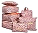 7-Piece Packing Cube Set- Travel Luggage Packing Organizers with Shoe Bag