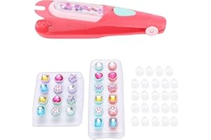 ZJchao Hair Jewelry Stamper Set, Hair Gem Stamper, Jewels Machine Stamp, Bling Tool with 24 Glittering Rhinestones Reusable f