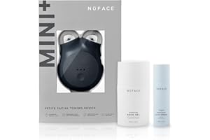 NuFACE MINI+ Microcurrent Facial Device Kit - FDA Cleared Face Sculpting & Skin Firming Device to Tone + Microcurrent Gel Act