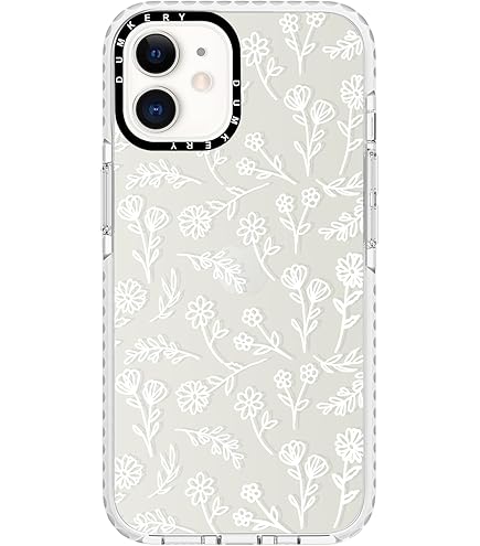 NITITOP Compatible With IPhone 11 Case, With Clear Cute White Butterfly Pattern Design For Women Girls Retro Aesthetic