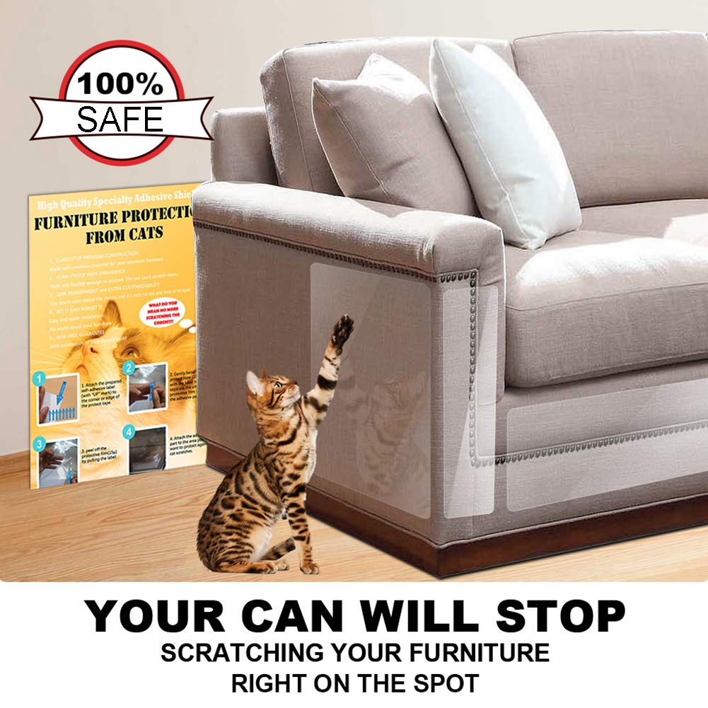 Binary Barn Cat Scratch Deterrent Shields,Furniture Protector&Couch