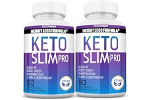 VEGEPOWER Keto Weight Loss Pills - Fat Burner for Women and Men with Apple Cider Vinegar - Natural Appetite Suppressant, Weight Management & Metabolism Booster - 180 Keto ACV Capsules