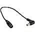 JacobsParts DC Power Right Angle Power Adapter 10-Inch Extension Cable 5.5mm/2.1mm Barrel for LED Strip Light, CCTV Security Camera, DVR, HDD Dock, and Other Electronics