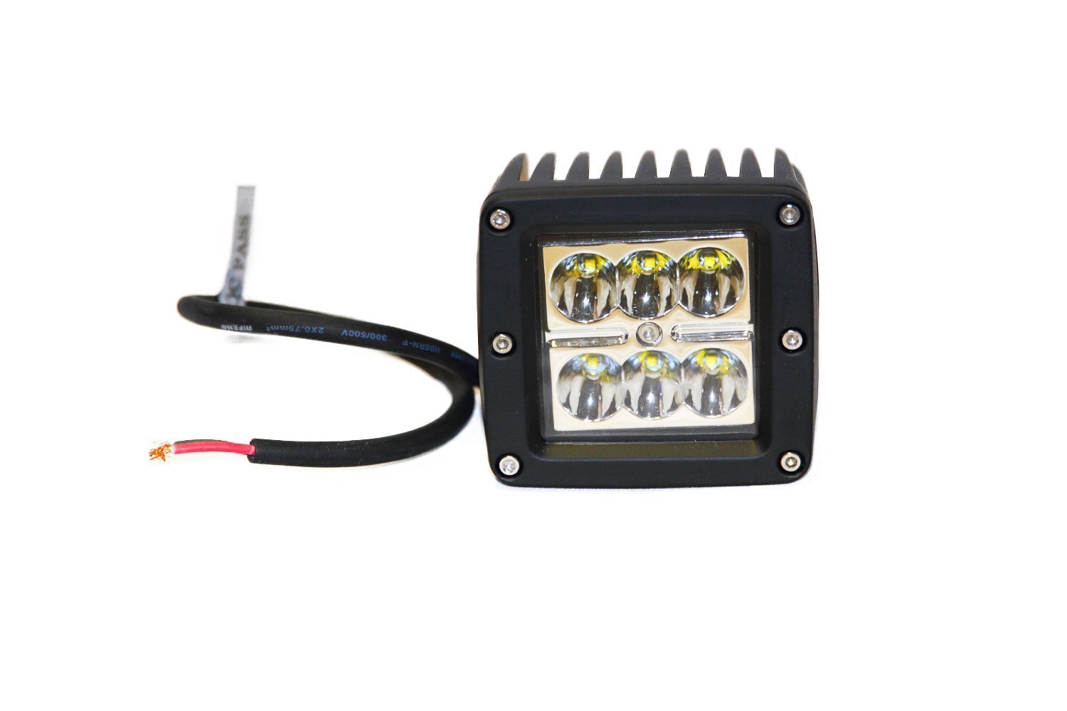 RioRand Spot Beam Cree Led Work Light (3X3 - Fishing Boat - Marine RZR Ranger Polaris Pods, 18W)