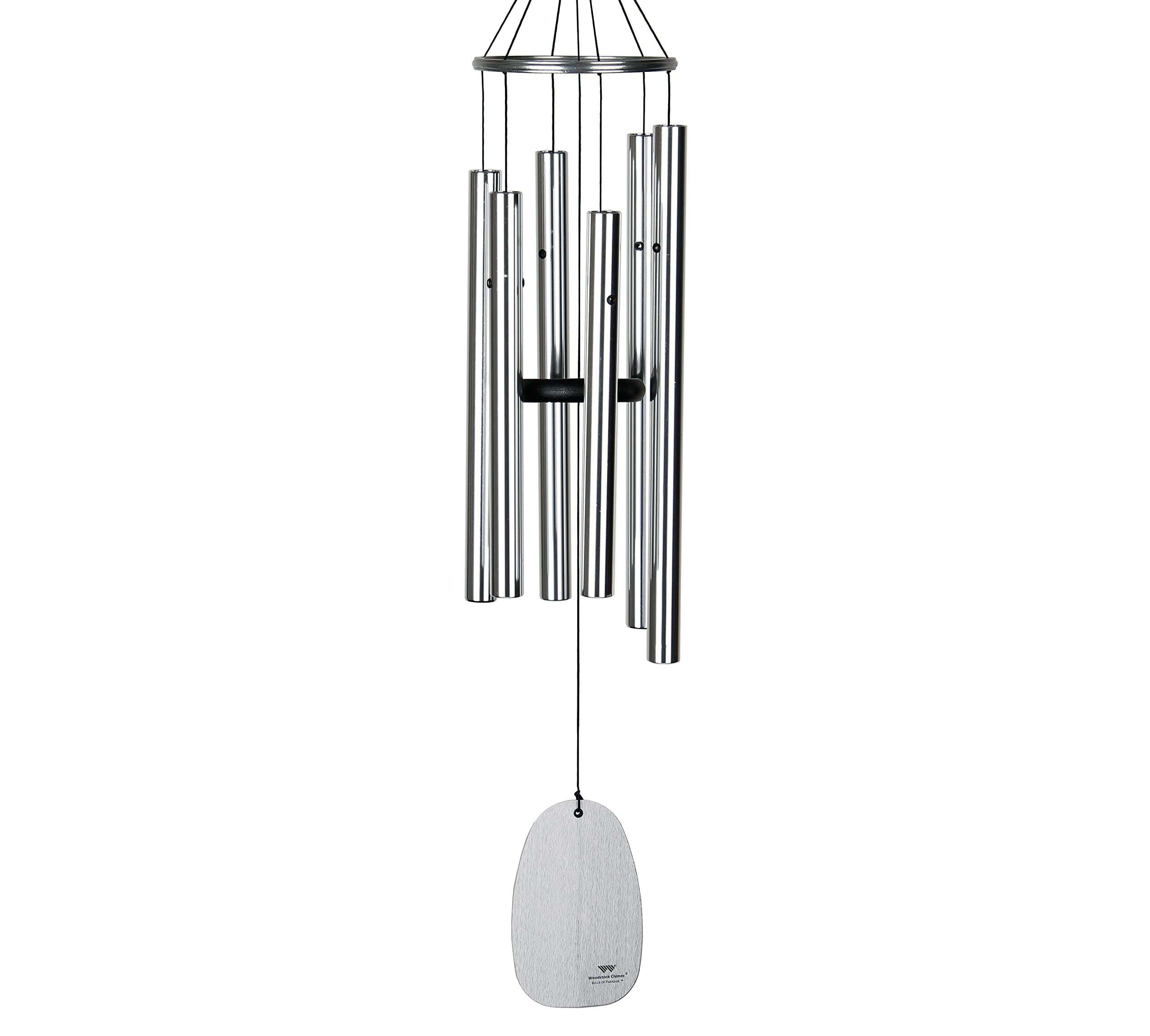 Woodstock Chimes Medium Bells Paradise Chime - Silver
