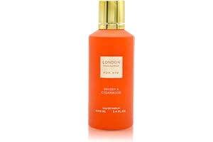 Fine Perfumery London Fragrances For Him Whiskey and Cedarwood - Cologne For Men - Warm Mens Cologne - Woody Fragrance with L