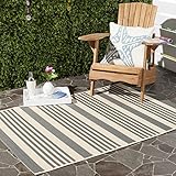 Safavieh Courtyard Collection CY6062-236 Grey and Bone Indoor/ Outdoor Area Rug (2' x 3'7")