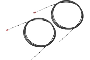 HEROFFIX 2pcs 20ft 236 Inch Marine Type 3300/33C Throttle Shift Remote Control Box Cable W/Clevis for Yamaha Outboard Engine 