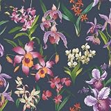 Rasch Maya Floral Wallpaper Orchids Lilac Multi Colourful Tropical Exotic view 7