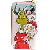 Loungefly Dr. Seuss The Grinch Loves The Holidays Zip Around Wallet, Multi, One Size
