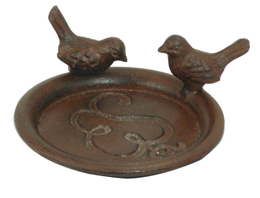 Fallen Fruits Pot Saucer with Birds - Rust