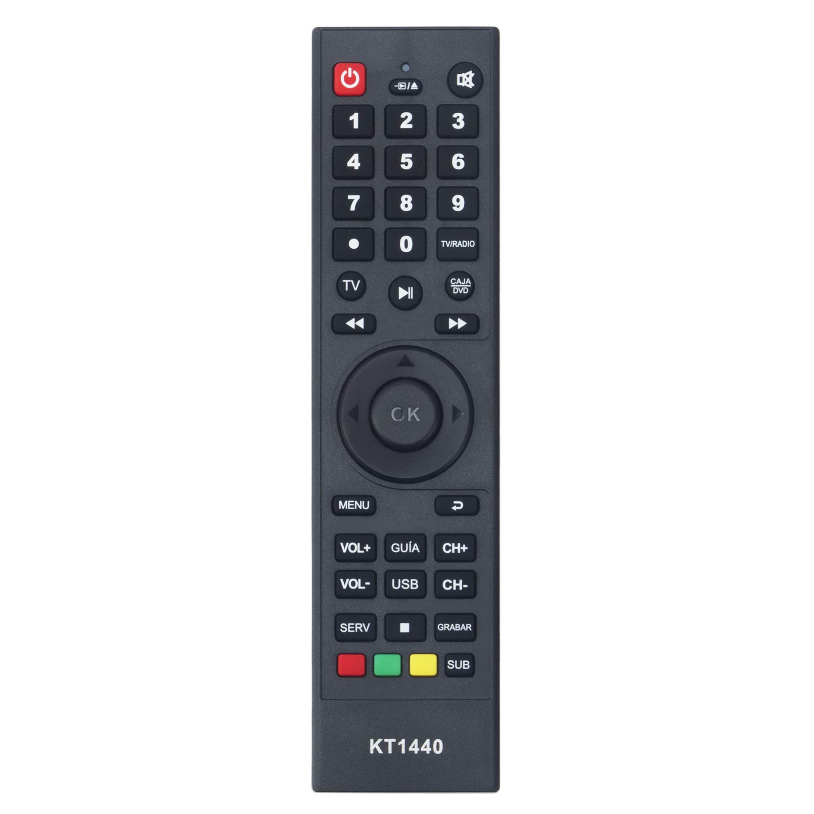 New KT1440 Replaced Remote Control KT1440 Remote Control Replacement Universal Remote Control fit for Haier 21'CRT Haier 29' CRT ATEC DTV Remote Controller