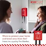 Firechief 1.2x1.2m Fire Blanket Rigid Case Kitemarked BS EN 1869 Certified view 2