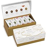 Tea Forte Premium Presentation Box Gift Set Sampler, 20 Count, Assorted Blends Individually Wrapped Handcrafted Pyramid Infuser Bags, Winter Chalet