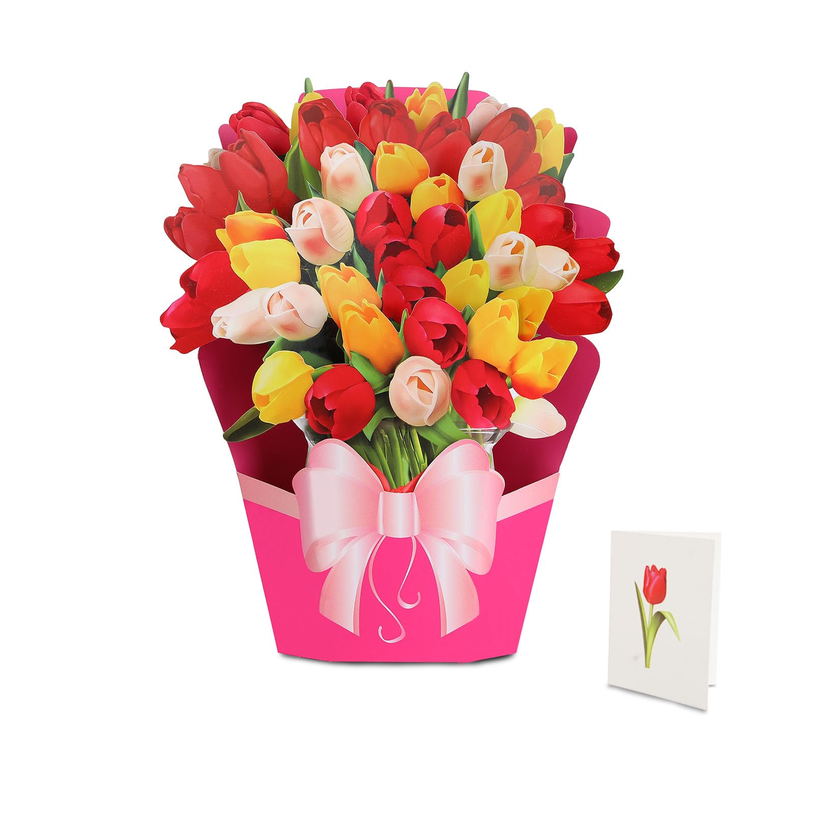 CNLITIHEKA Pop Up Flower Cards, Flower Bouquet Popup Greeting - View #4